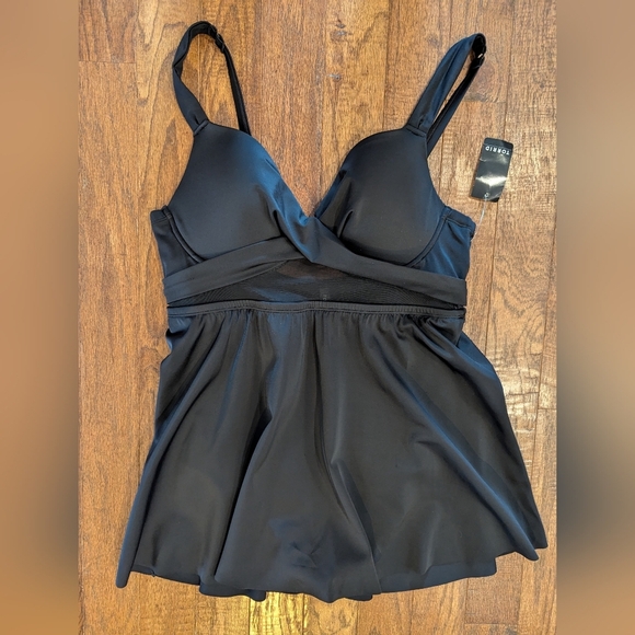 Torrid Underwire Wrap Front Swim Dress  Black Size 0x C/D NWT - Picture 6 of 17
